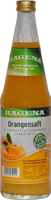 Hagena Orangensaft - 12 x 0,70 l