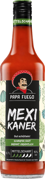 Papa Fuego Mexikaner Mittelscharf 15% - 0,70 l