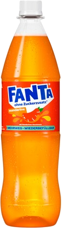 Fanta Mandarine Ohne Zucker PET - 12 x 1,00 l